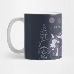 Softness is Power - cute foxes Mug